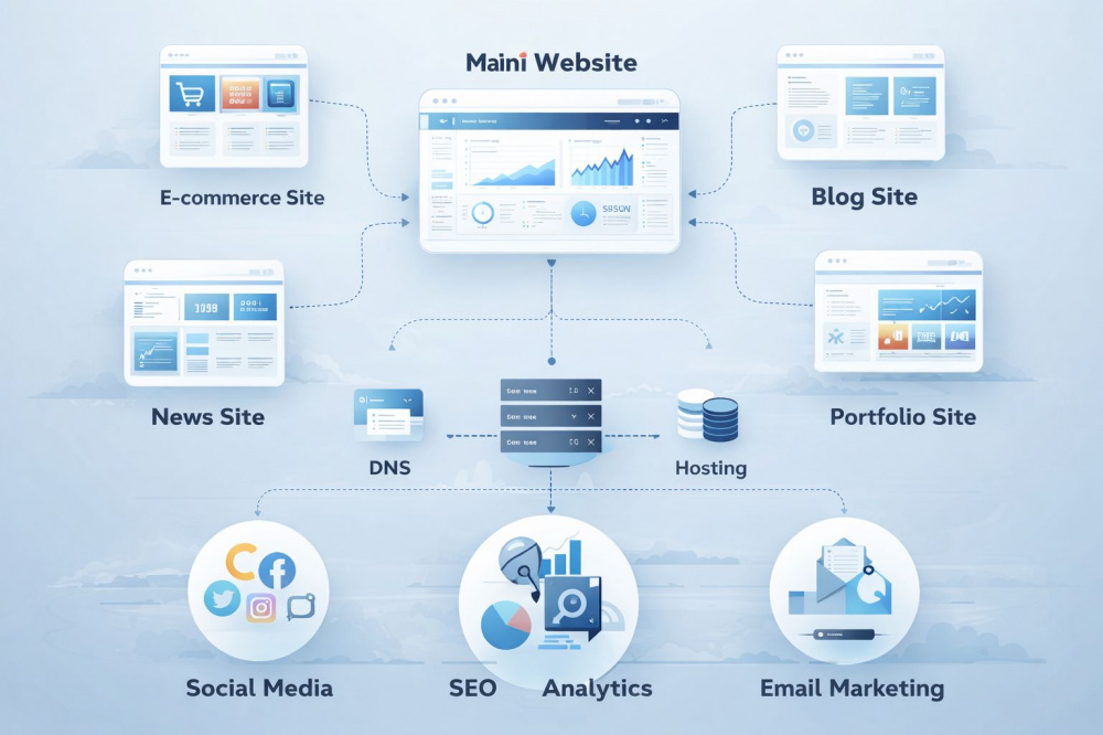 Архітектура мережі сайтів для бізнесу